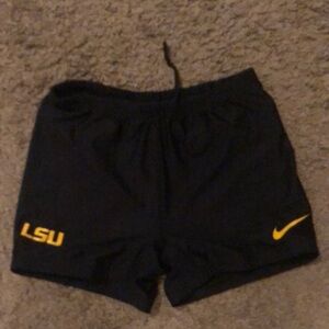 LSU Nike FITDRY athletic tight shorts #nike #lsu #women